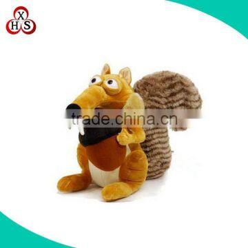 Mini cute soft stuffed squirrel ball toy talking squirrel plush toy