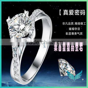 Fashion Style Jewellery 925 Sliver Finger Ring Lady's Wedding Ring