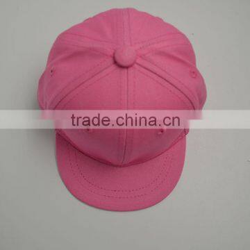 High Quality Custom Blank Flat Brim 6 Panel Snapback Cap/Hat