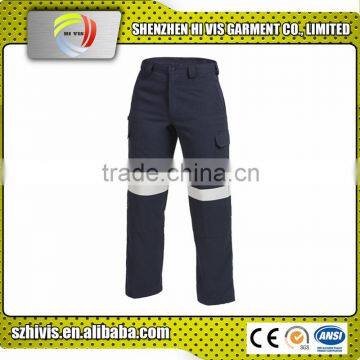 High Quality hi Vis Reflecitve Tape Safety Work Navy Cargo Pants photo-3