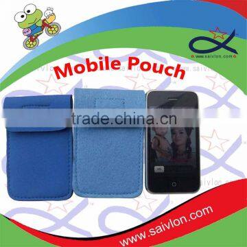 Wholesale neoprene mobile phone pouch with flap