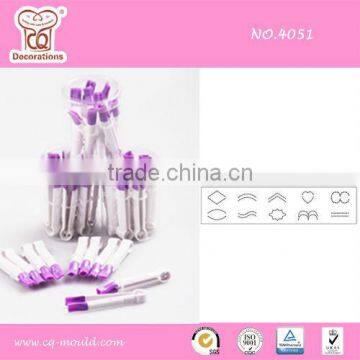 plastic crimpers 10pcs per set fondant tools