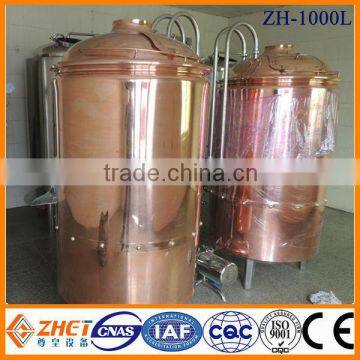 1000l red copper mash tun brewing CE OEM factory