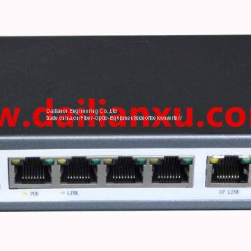 8channels 10/100M fast Ethernet POE Switch with one 10/100M Ethernet uplink port 48VDC 24V DC