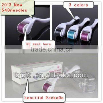 GTO Factory Wholesale Medical Titanium 540 Needle Count Micro Needle Derma Roller With CE and RoHS Certified photo-2