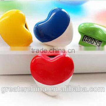 Heart Shape Plastic Pedometer