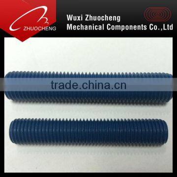 alloy steel heavy duty A193 B7 blue ptfe thread rod