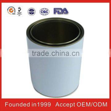 tall round Chemical open top tin cans