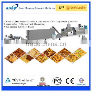 Twin Screw chocolate core filling snack food machine