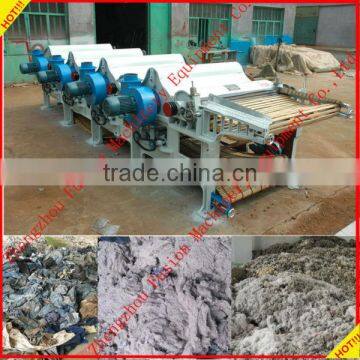 High efficiency waste cotton recycling machine