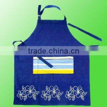 flowers polyester apron kitchen set