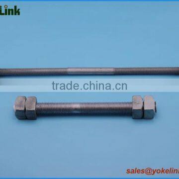 ANSI/IEEE C135.1 Hot Dip Galvanized Double-arming Bolt Full Thread photo-4
