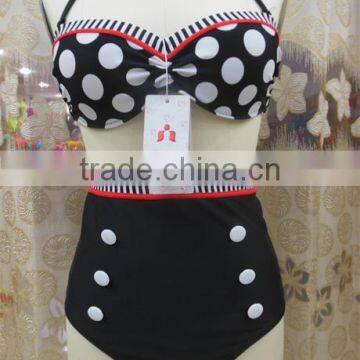 2015 New Arrival Retro High Waisted Bikini photo-6