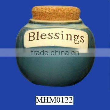 Tumbleweed 'Blessings' Ceramic Money Jar