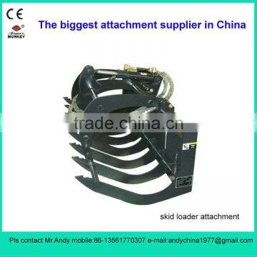 fork grapple for skid steer loader (skid loader attachment,bobcat attachment)