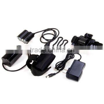 DARK KNIGHT LR-2 LED Cycling Lamp 4 Modes Headlamp Bike Handlebar Light - EU Plug photo-6