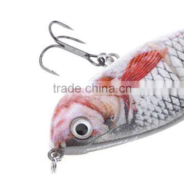 HS007 Minnow Four Sections Artificial Fishing Bait Bionic Lure With Hook photo-5