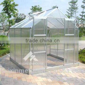 polycarbonate sheet greenhouse with aluminum frame HX66123