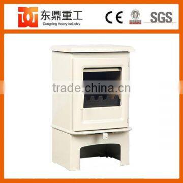Ivory Cast Iron Wood Burning Stove/Wood Fireplace With Enamel for Sale photo-4