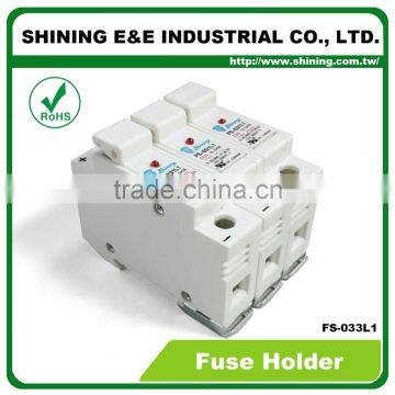 FS-033L1 110V Cylindrical Din Rail Low Voltage RT18-32 Fuse Base