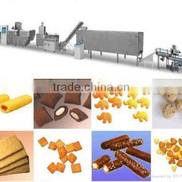 Popular and delicious cream flavor core filling extruded food making machine