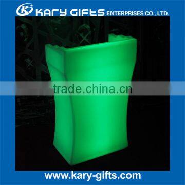 Remote Control Led Reception Desk Hotel Luminous Led Front Desk Supplies photo-6