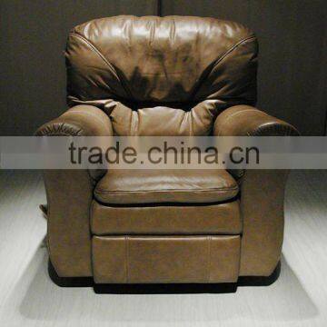 Genuine Leather One Seat Sofa. Very Comfortable and Beautiful Leather Sofa. High Quality Chesterfield Sofa B48124