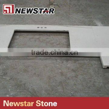 Newstar Pure White Quartz Stone Slabs Countertops photo-2