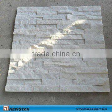 white quartz stone wall