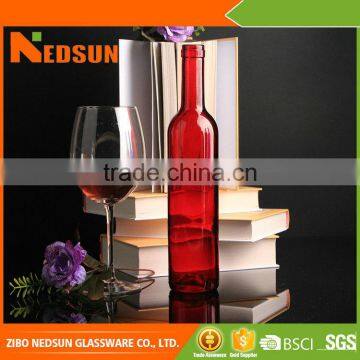 Factory selling Welcome OEM Good Quality red glass wine bottles