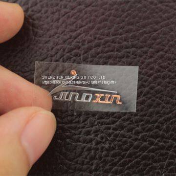 Custom Metal Logo Ladels Sticker for Wallet photo-2