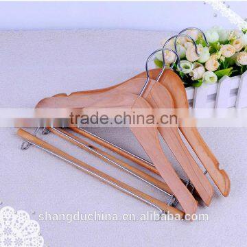 EU certificated handmade wood hanger wholesale