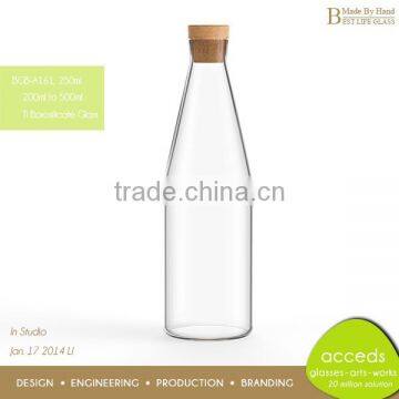Handmade Empty 500ml Glass Milk Bottle photo-2