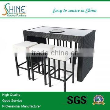 2014 Hot Sale Outdoor Furniture ,Plastic Rattan Morden Garden Furniture, Bar Set SOF3010