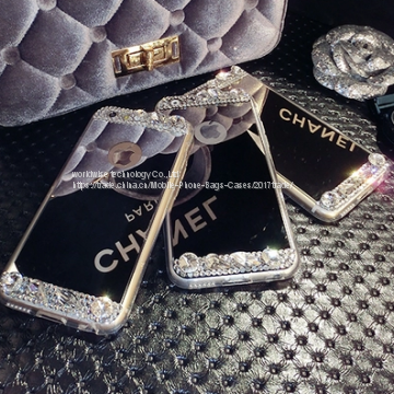 Luxury Diamond Mobile Phone Cases for IPhone7/7Plus/6/6s/6plus/6splus Mirror Surface Cell Phone Case Silicone Soft Cover photo-2