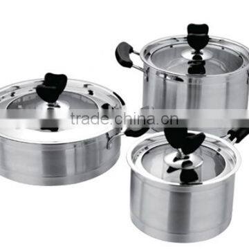NEW ARRIVING STAINLESS STEEL COOKING POT SETS OF HIGH QUALITY AND LOW PRICE