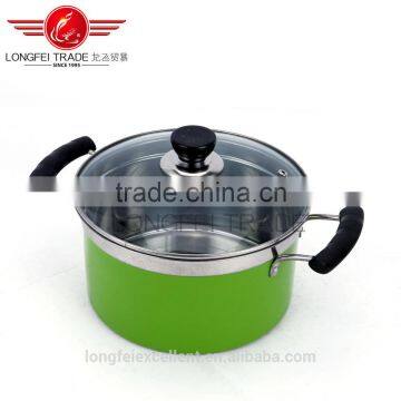 Colorful Design Hot Selling Good Quality Chinese Market Cheap Stainless Steel Cookware Pot photo-3