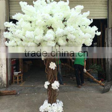 artificial white cherry blossom trees for wedding decoration