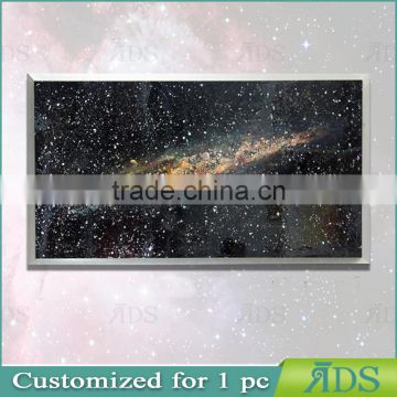 Framed handmade lacquer decor painting outer space for home decoration