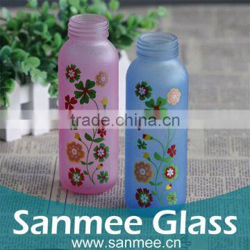 Manufacture Colored Water Bottle Quality Milk Glass Bottle photo-3