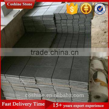 Hainan Split Surface Mesh Black Basalt Pavers photo-3