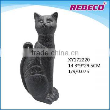 2017 canton fair new design resin cat sculpture