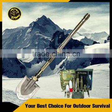 Disaster Rescue Equipment Multi-purpose Outdoor Tool Aluminum Alloy Spade Shovel DJSV-IV II Emergency Led Light