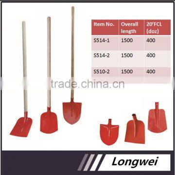 Tangshan long wooden handle shovel with good quality and low price