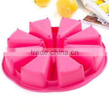 Fashion Design 8 Portion Silicone Chocolates Mould Christmas Silicone Cake Mould