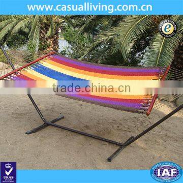 High Quality Comfortable Rainbow Caribbean Hammock With Stand