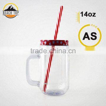 Eco-Friendly Feature 14OZ Mason Jar With Handles photo-2