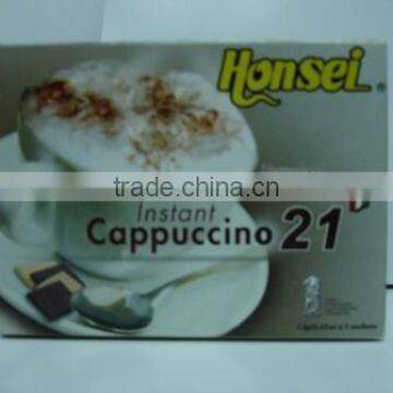 Honsei unsweetened Cappuccino 21 instant coffee