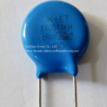 Varistor, Metal Oxide Varistor, MOV, 14D511K disc. ceramic resistors