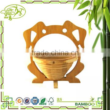 Made in China superior quality handmade wooden fruit basket